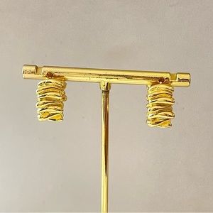 New 18k gold plated hoops.